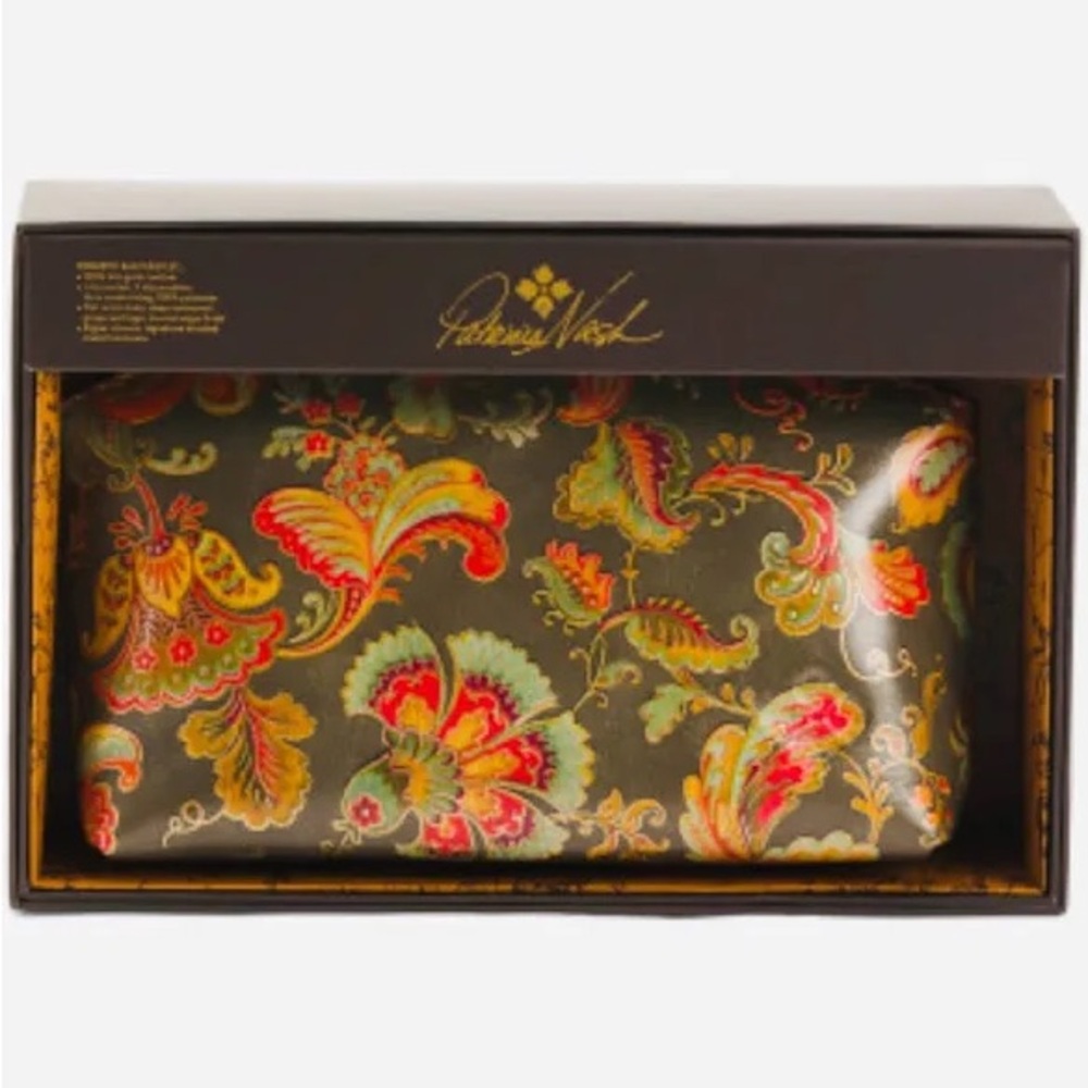 NIB-Patricia Nash-Italian Floral Paisley-Aritzo-Cosmetic Case/WristletClutch-$89 - Picture 12 of 12